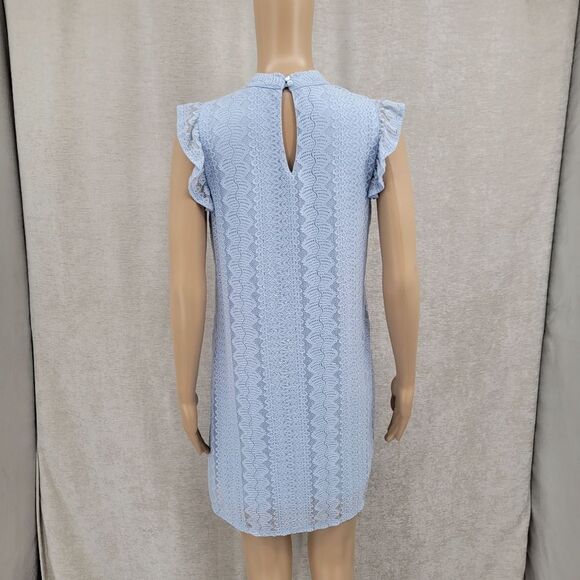 As U Wish Light Blue Lace Mini Dress Women's Size Medium - Picture 6 of 12